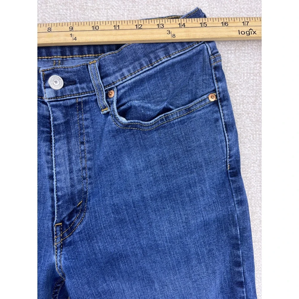 Levis 511 Slim Fit Jeans Mens 34x32 Medium Wash Blue Stretch Denim 04511-1907